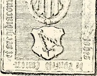 Picture 19 of 149 from Proben des hohen Teütschen Reichs Adels, oder, Sammlungen alter Denkmäler, Grabsteinen, Wappen, Inn- und Urschriften, u: d: nach ihrem wahren Urbilde aufgenommen unter offener Treüe bewähret und durch Anenbäume auch sonstige Nachrichten erkläret und erläuteret (1775), leaf 82