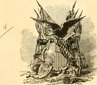 An illustration from Proceedings attending the presentation of regimental colors to the Legislature, April 20, 1864 (1864)
