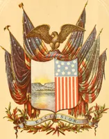 An illustration from Proceedings attending the presentation of regimental colors to the Legislature, April 20, 1864 (1864)