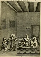 An illustration from Prodomo apologetico alli studi Chircheriani : opera di Gioseffo Petrucci, romano, nella quale con un'apparato di saggi diversi, si dà prova dell' esquisito studio ha tenuto il celebratissimo padre Atanasio Chircher, circa il credere all' opinioni degli scrittori, sì de' tempi andati, come de' presenti, e particolarmente intorno a quelle cose naturali dell' India, che gli furon portate, ò reserte dá quei, che abitarono quelle parti (1677)