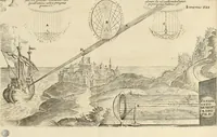 An illustration from Prodomo apologetico alli studi Chircheriani : opera di Gioseffo Petrucci, romano, nella quale con un'apparato di saggi diversi, si dà prova dell' esquisito studio ha tenuto il celebratissimo padre Atanasio Chircher, circa il credere all' opinioni degli scrittori, sì de' tempi andati, come de' presenti, e particolarmente intorno a quelle cose naturali dell' India, che gli furon portate, ò reserte dá quei, che abitarono quelle parti (1677)