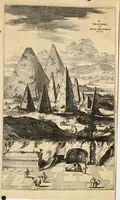 An illustration from Prodomo apologetico alli studi Chircheriani : opera di Gioseffo Petrucci, romano, nella quale con un'apparato di saggi diversi, si dà prova dell' esquisito studio ha tenuto il celebratissimo padre Atanasio Chircher, circa il credere all' opinioni degli scrittori, sì de' tempi andati, come de' presenti, e particolarmente intorno a quelle cose naturali dell' India, che gli furon portate, ò reserte dá quei, che abitarono quelle parti (1677)