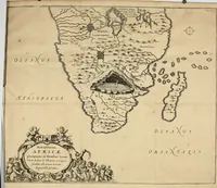 An illustration from Prodomo apologetico alli studi Chircheriani : opera di Gioseffo Petrucci, romano, nella quale con un'apparato di saggi diversi, si dà prova dell' esquisito studio ha tenuto il celebratissimo padre Atanasio Chircher, circa il credere all' opinioni degli scrittori, sì de' tempi andati, come de' presenti, e particolarmente intorno a quelle cose naturali dell' India, che gli furon portate, ò reserte dá quei, che abitarono quelle parti (1677)