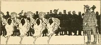 An illustration from Professeur Knatschké; oeuvres choisies du grand savant allemand et de sa fille Elsa. Recueillies et illustrées pour les Alsaciens par Hansi. Fidèlement traduites en français par H.P. Colle (1916)