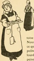 Picture 5 of 64 from Professeur Knatschké; oeuvres choisies du grand savant allemand et de sa fille Elsa. Recueillies et illustrées pour les Alsaciens par Hansi. Fidèlement traduites en français par H.P. Colle (1916), leaf 32