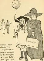 Picture 14 of 64 from Professeur Knatschké; oeuvres choisies du grand savant allemand et de sa fille Elsa. Recueillies et illustrées pour les Alsaciens par Hansi. Fidèlement traduites en français par H.P. Colle (1916), leaf 44