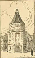 Picture 28 of 64 from Professeur Knatschké; oeuvres choisies du grand savant allemand et de sa fille Elsa. Recueillies et illustrées pour les Alsaciens par Hansi. Fidèlement traduites en français par H.P. Colle (1916), leaf 68