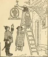 Picture 35 of 64 from Professeur Knatschké; oeuvres choisies du grand savant allemand et de sa fille Elsa. Recueillies et illustrées pour les Alsaciens par Hansi. Fidèlement traduites en français par H.P. Colle (1916), leaf 78