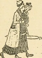 An illustration from Professeur Knatschké; oeuvres choisies du grand savant allemand et de sa fille Elsa. Recueillies et illustrées pour les Alsaciens par Hansi. Fidèlement traduites en français par H.P. Colle (1916)