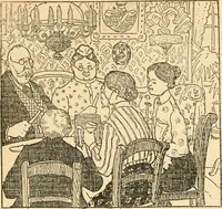 Picture 45 of 64 from Professeur Knatschké; oeuvres choisies du grand savant allemand et de sa fille Elsa. Recueillies et illustrées pour les Alsaciens par Hansi. Fidèlement traduites en français par H.P. Colle (1916), leaf 96