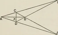 An illustration from Projective geometry for use in colleges and schools (1911)