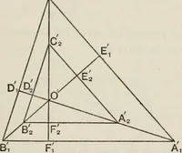 An illustration from Projective geometry for use in colleges and schools (1911)