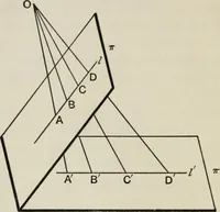 An illustration from Projective geometry for use in colleges and schools (1911)