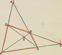 An illustration from Projective geometry for use in colleges and schools (1911)