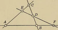 An illustration from Projective geometry (1910)