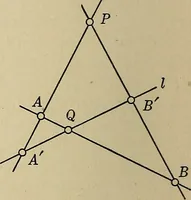 An illustration from Projective geometry (1910)