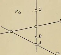 An illustration from Projective geometry (1910)