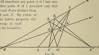 An illustration from Projective geometry (1910)