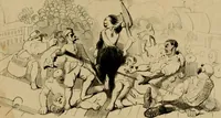 An illustration from Promenade charivarique au Salon de Bruxelles 1845 (1845)