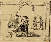 An illustration from Promenade charivarique au Salon de Bruxelles 1845 (1845)