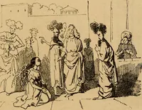 An illustration from Promenade charivarique au Salon de Bruxelles 1845 (1845)
