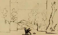 An illustration from Promenade charivarique au Salon de Bruxelles 1845 (1845)