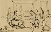An illustration from Promenade charivarique au Salon de Bruxelles 1845 (1845)