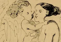 An illustration from Promenade charivarique au Salon de Bruxelles 1845 (1845)