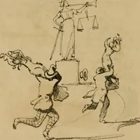 Picture 55 of 61 from Promenade charivarique au Salon de Bruxelles 1845 (1845), leaf 63