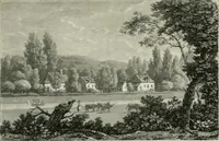 An illustration from Promenades, ou, Itinéraire des jardins de Chantilly : orné d'un plan et de vingt estampes qui en représentent les principales vues (1791)