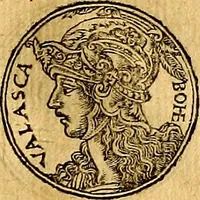 An illustration from Prontvario de le medaglie de piv illvstri, & fulgenti huomini & donne, dal pricipio del mondo insino al presente tempo.. (1553)