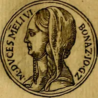 An illustration from Prontvario de le medaglie de piv illvstri, & fulgenti huomini & donne, dal pricipio del mondo insino al presente tempo.. (1553)