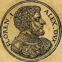 An illustration from Prontvario de le medaglie de piv illvstri, & fulgenti huomini & donne, dal pricipio del mondo insino al presente tempo.. (1553)
