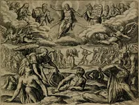 Picture 6 of 72 from Proscenivm vitæ hvmanæ, siue Emblematvm secvlarivm, ivcvndissima, & artificiosissima varietate vitæ hvmanæ & seculi huius deprauati mores, ac studia peruersissima adumbrantium: et Latinis versibvs, explicatorum, decades septem multis figuris adauctæ, & in vsum studiosæ inprimis iuuentutis ita adornatæ vt instar albi amicorvm sodalitatum symbolis, & insigniis conscribendis depingendisq; inseruire commode possint (1627), leaf 22