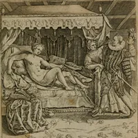 Picture 31 of 72 from Proscenivm vitæ hvmanæ, siue Emblematvm secvlarivm, ivcvndissima, & artificiosissima varietate vitæ hvmanæ & seculi huius deprauati mores, ac studia peruersissima adumbrantium: et Latinis versibvs, explicatorum, decades septem multis figuris adauctæ, & in vsum studiosæ inprimis iuuentutis ita adornatæ vt instar albi amicorvm sodalitatum symbolis, & insigniis conscribendis depingendisq; inseruire commode possint (1627), leaf 72