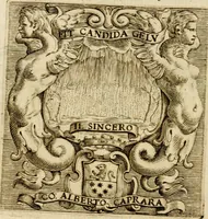 An illustration from Prose de' signori accademici Gelati di Bologna ... : colle loro imprese anteposte a' discorsi (1671)