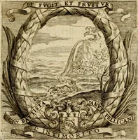 An illustration from Prose de' signori accademici Gelati di Bologna ... : colle loro imprese anteposte a' discorsi (1671)