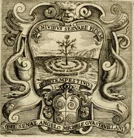 An illustration from Prose de' signori accademici Gelati di Bologna ... : colle loro imprese anteposte a' discorsi (1671)