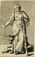 An illustration from Prosopographia, sive, Virtvtvm, animi, corporis, bonorvm externorvm, vitiorvm, et affectvvm variorvm delineatio (1600)