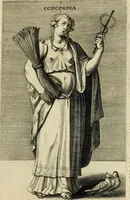 An illustration from Prosopographia, sive, Virtvtvm, animi, corporis, bonorvm externorvm, vitiorvm, et affectvvm variorvm delineatio (1600)