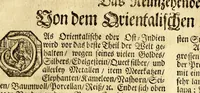 An illustration from Prospect des ganzen Erdkreisses, in fünff absonderlichen Carten, namentlich Europa, Asia, Africa und dem Mitternächtig- und Mittägigen America, : samt einer ausführlichen Beschreibung derselben Länder, Provinzien, Königreiche, Herrschafften, Fürstenthümer, und Inseln, wie auch Städte, Festungen und Schlösser bestehend, vor Augen gestellet und zum Druck übergeben (1686)