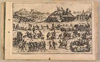 An illustration from Prospectus Mundi : Weltblick oder Kleine Cosmographia in welcher kurtzer vnnd klärlicher Weise, alle vier Haupttheile der Welt als Europa, Asia, Affrica vnd America, mit sampt denen darinnen begriffenen Königreichen, Lande, vnd Herzschaffen, sowol denen fürnembsten Hauptstätten, Wasserflüssen, See vnd Bergen, auss einer künstlichen Welt Taffel fürgebildet, vnd auff das deütlichste bechreiben werden. Vor alle vnnd jede Liebhabere, dergleichen Welt Historien, sowol zu Wasser vnd Land vmbraisenden Persohnen, so die grossen Bücher hievon nicht zeit zulesen haben, auch den Geltkosten zuersparen, an das Liecht geben, vnd auss dem Italienischen Exemplar Herrn. (1655)