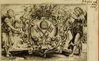 An illustration from Prosperi Fagnani Jus canonicum, sive, Commentaria absolutissima in V. libros decretales : cum indice copiosissimo rerum ac verborum alphabetica serie digesto, & iuxta materiarum varietatem distincto : tomus primus[-quintus] complectens primam[-secundam] partem primi libri Decretalium (1676)