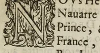 An illustration from Protestation et declaration du Roy de Nauarre sur la venue de son armee en France. (1587)