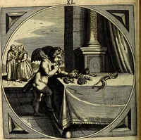 An illustration from Proteus, ofte, Minne-beelden verandert in sinne-beelden (1627)