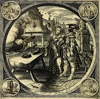 An illustration from Proteus, ofte, Minne-beelden verandert in sinne-beelden (1627)
