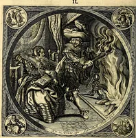 An illustration from Proteus, ofte, Minne-beelden verandert in sinne-beelden (1627)