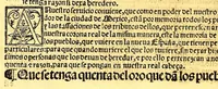 An illustration from Prouisio[n]es cedulas instruciones de su Magestad: : ordena[n]ças d[e] difu[n]tos y audie[n]cia, p[ar]a la buena expedicio[n] de los negocios, y administracio[n] d[e] justicia: y gouernacio[n] d[e]sta Nueua España: y p[ar]a el bue[n] tratamie[n]to y [con]seruacio[n] d[e] los yndios, dende el año 1525. hasta este presente de. 63 (1563)