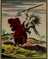 An illustration from Proverbii verificati : per l'esperienza cotidiana : come li megliori e più piacevoli informatori di massime salutifere : in 25 stampe leggiadre et espicationi dé versi, al profito d'ogni uno = Durch di tägliche Erfahrung beglaubt gemachte Sprich Wörter ... (1718)