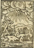 An illustration from Proverbios morales, y consejos christianos : muy provechosos para concierto, y espejo de vida, adornados de lugares, y textos de las divinas, y humanas letras : y enigmas philosoficas, naturales, y morales, con sus comentos : adornadas con trece emblemas y sus estampas mui curiosas, apropriadas à sus assuntos (1733)